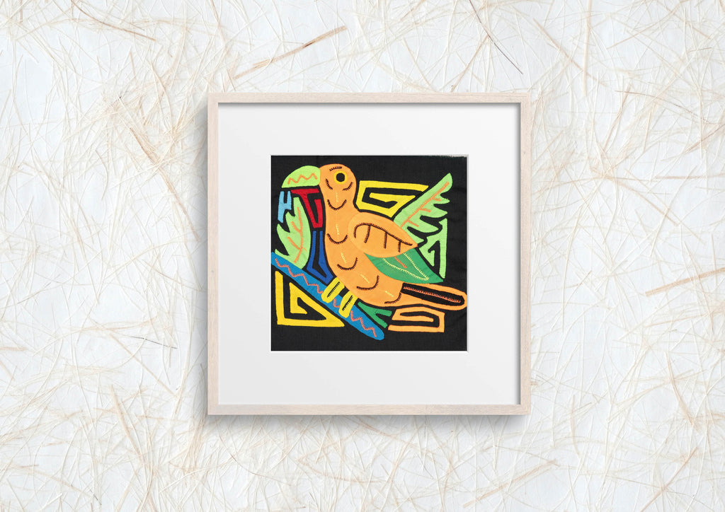 Multicolor Orange And Green Bird Molita