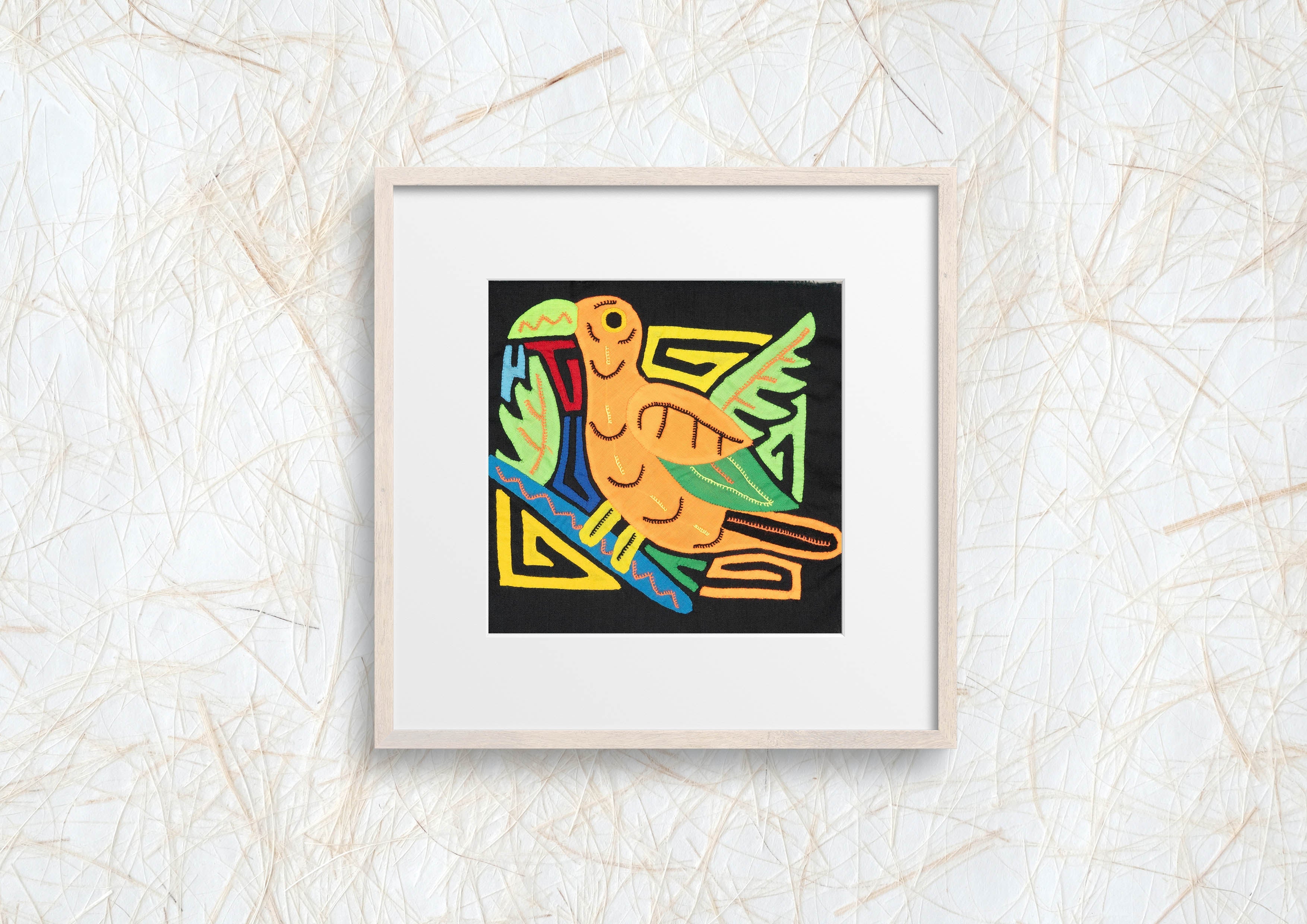 Multicolor Orange And Green Bird Molita