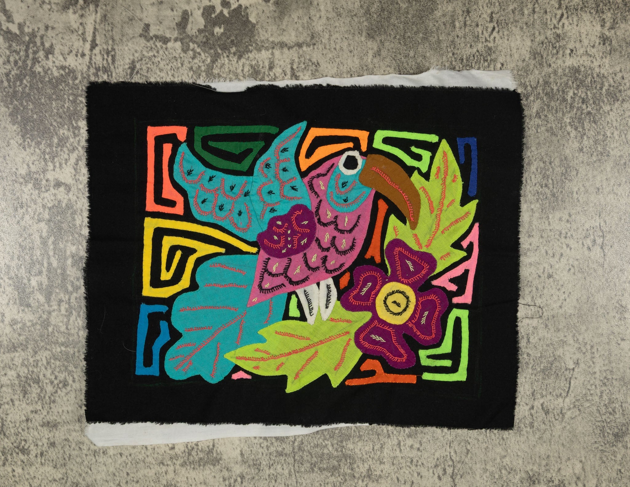 Multi-Color Bird Blue And Purple Molita