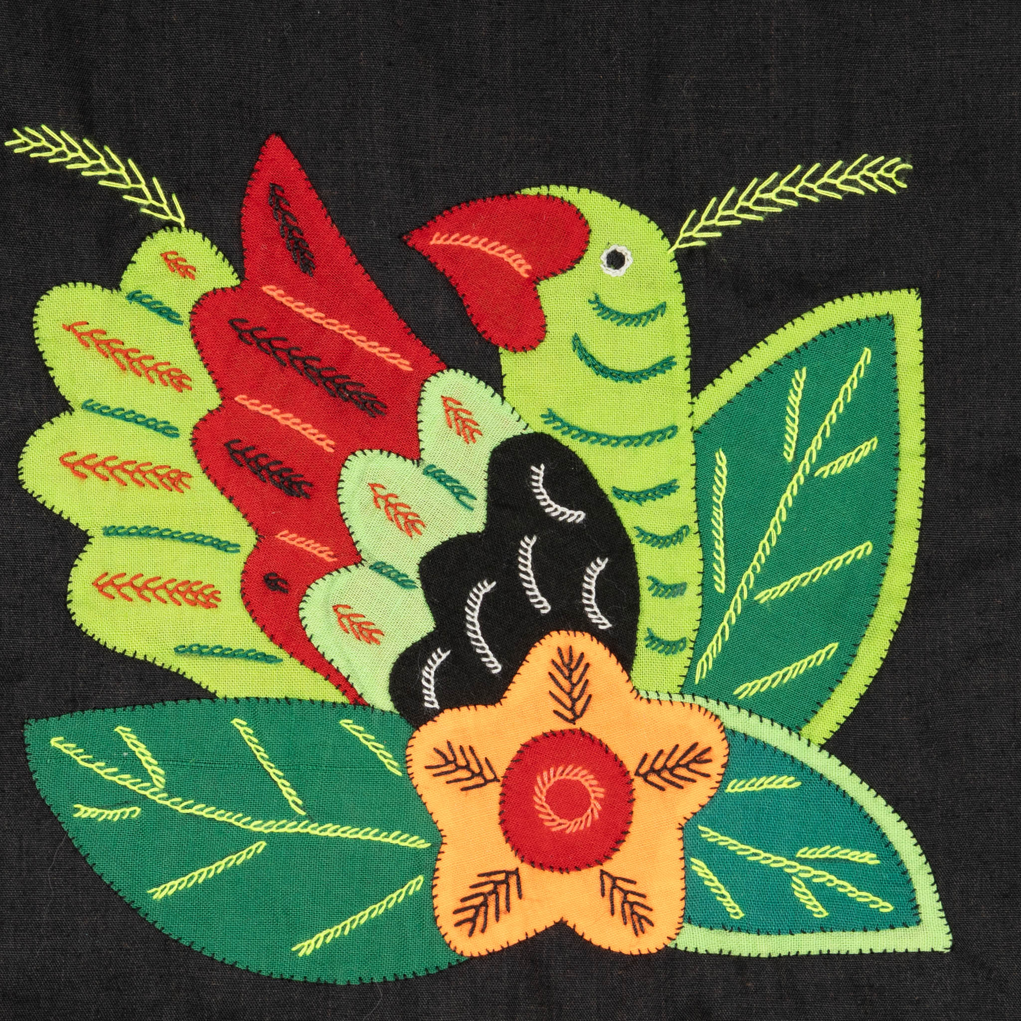 Multicolor Red And Green Bird Molita