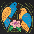 Multicolor Orange And Blue Two Bird Molita