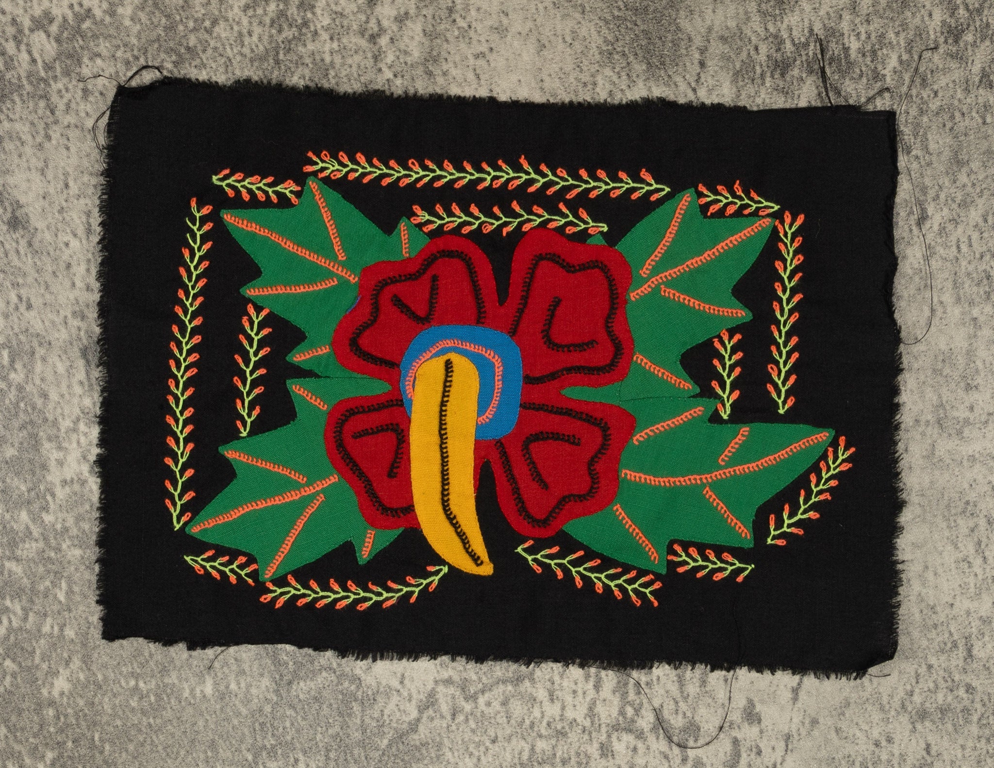Multi-Color Flower Red And Green Molita