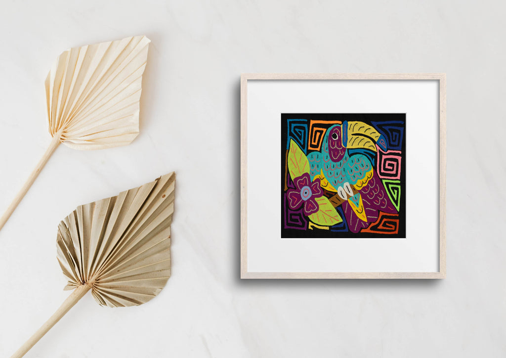 Multi-Color Toucan Bird Blue And Purple Molita