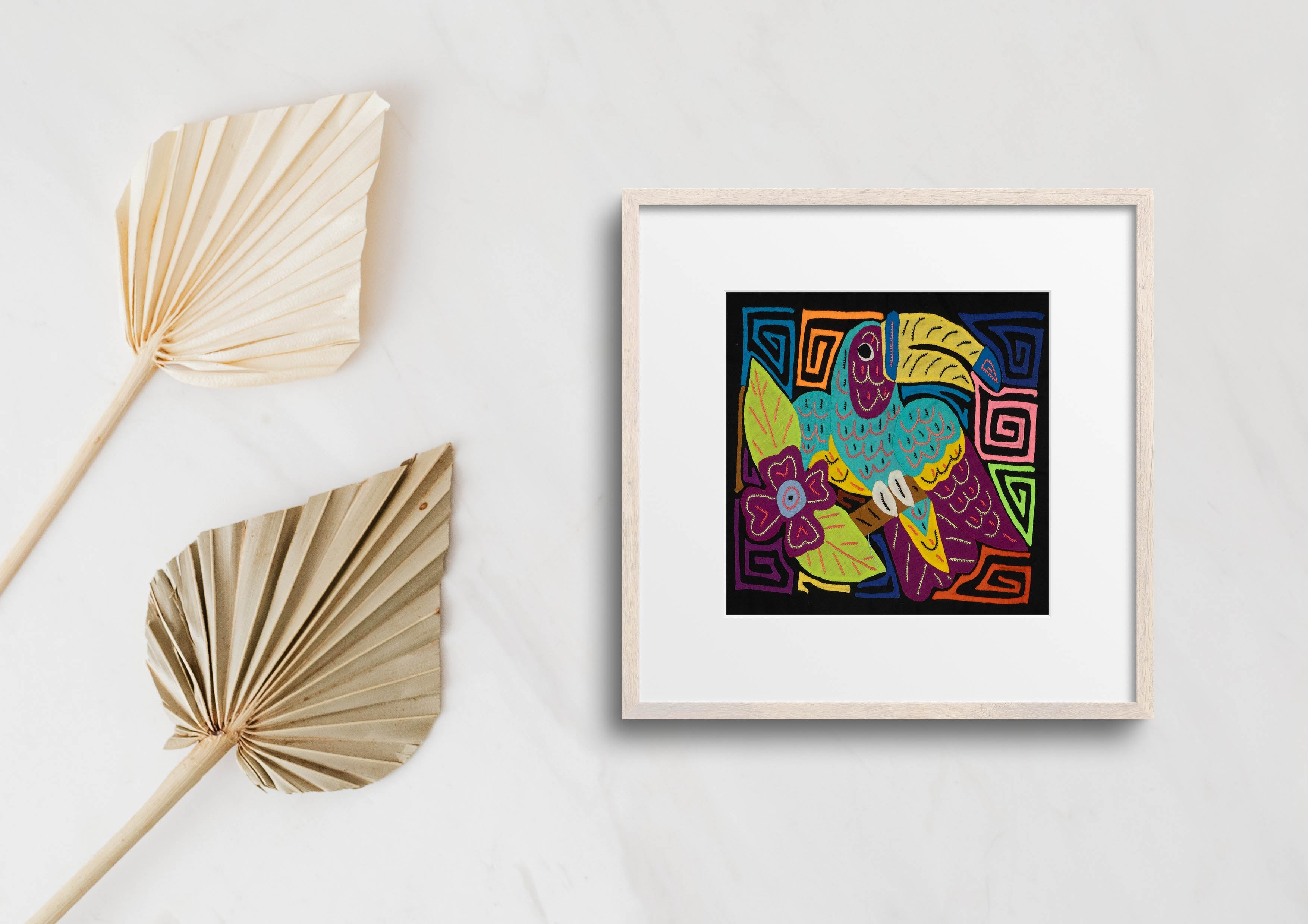 Multi-Color Toucan Bird Blue And Purple Molita