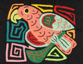 Multicolor Orange And Aqua Bird Molita
