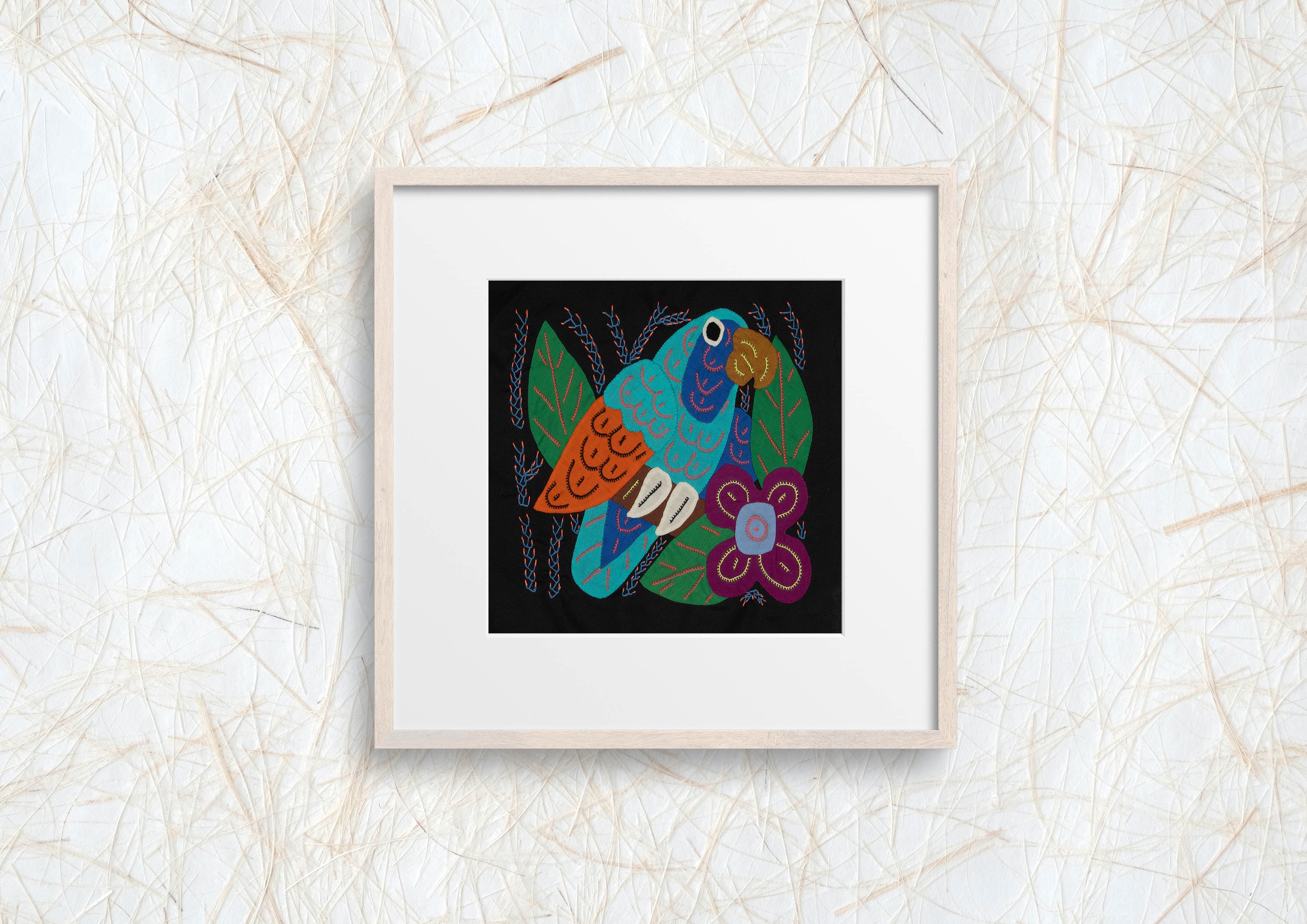 Multi-Color Parrot Bird Blue And Gold Molita