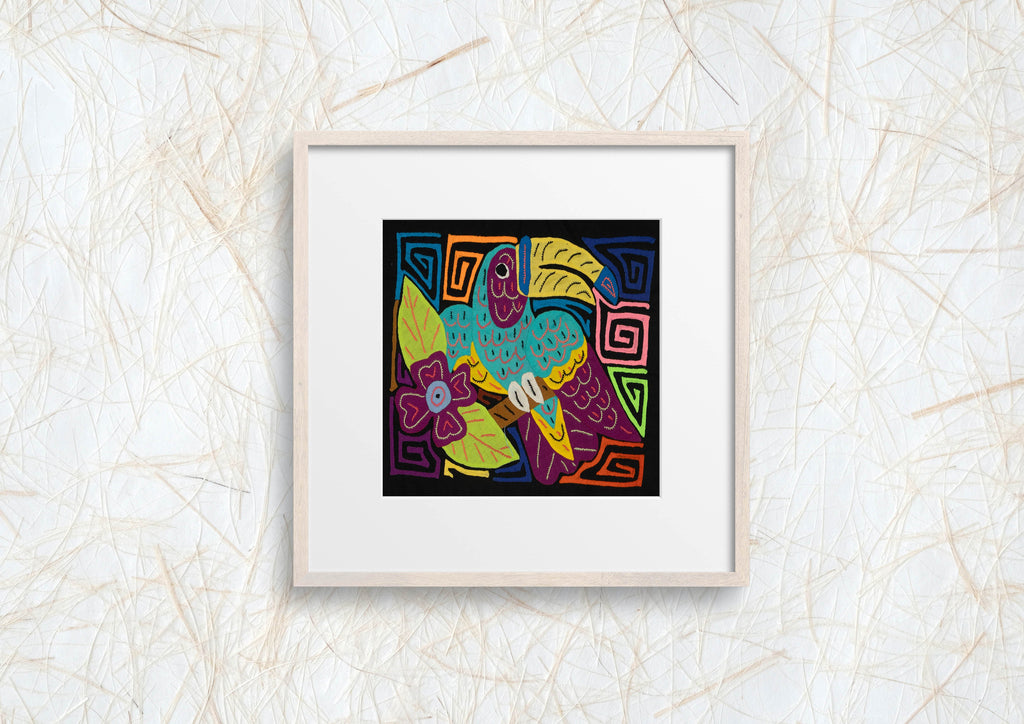 Multi-Color Toucan Bird Blue And Purple Molita