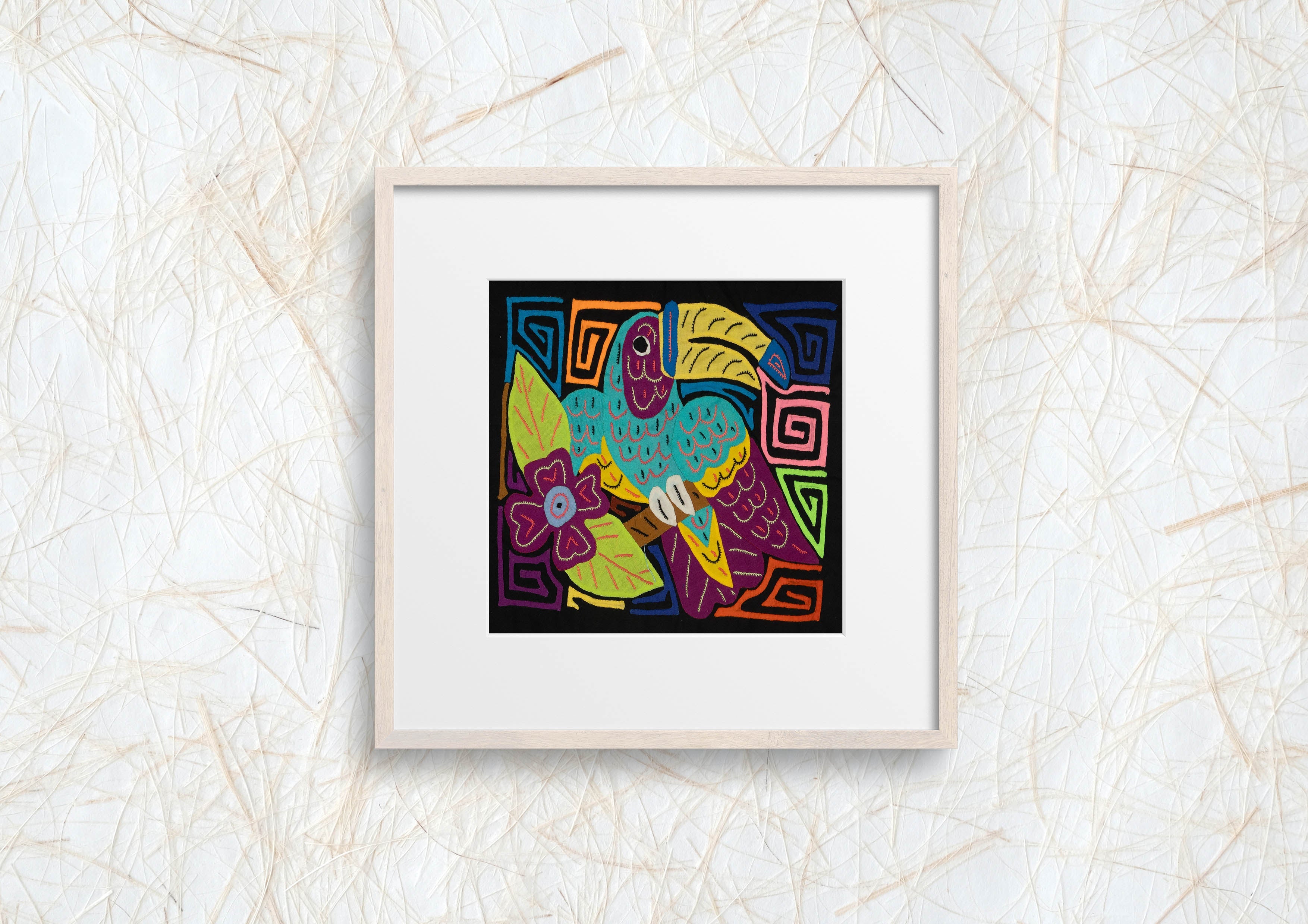 Multi-Color Toucan Bird Blue And Purple Molita
