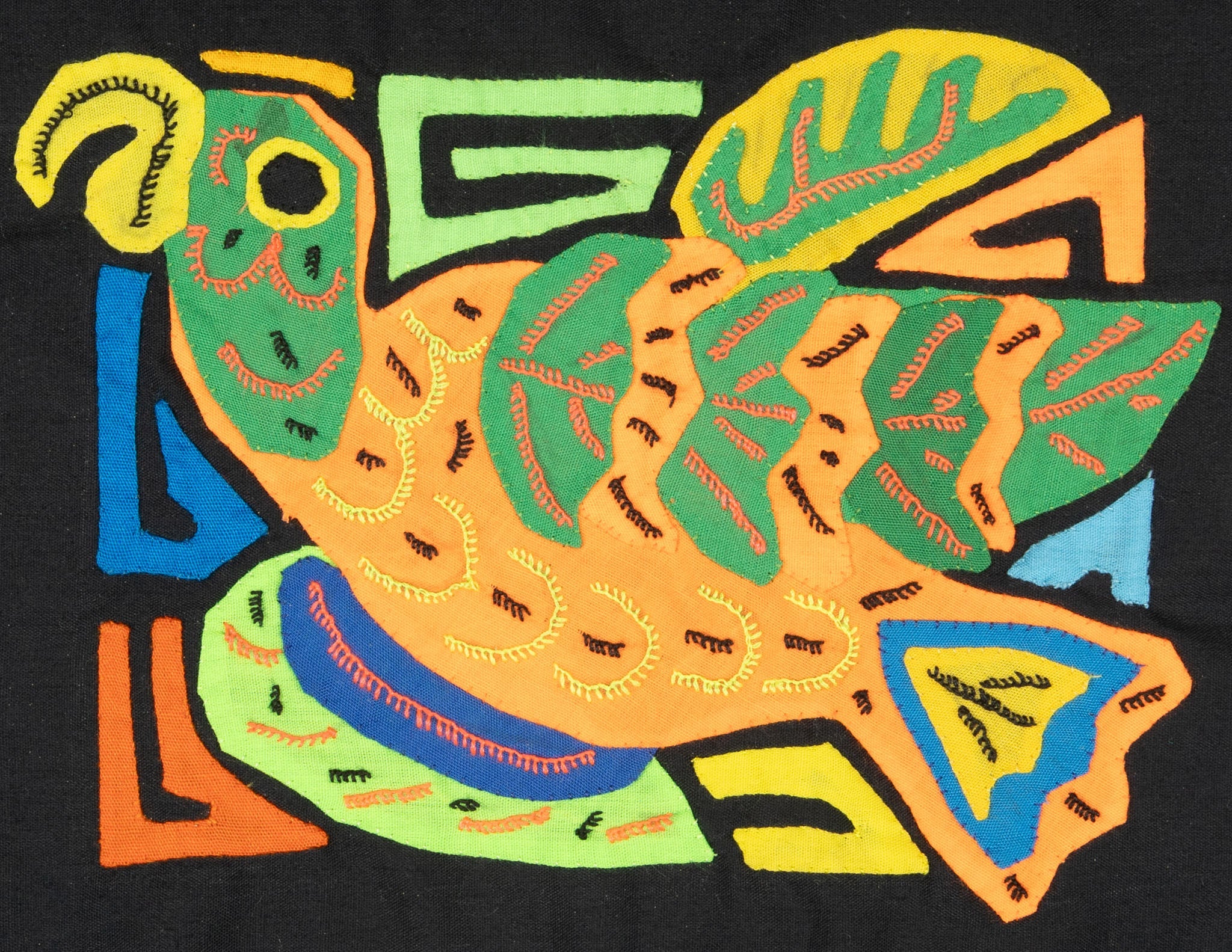 Multicolor Orange And Green Bird Molita