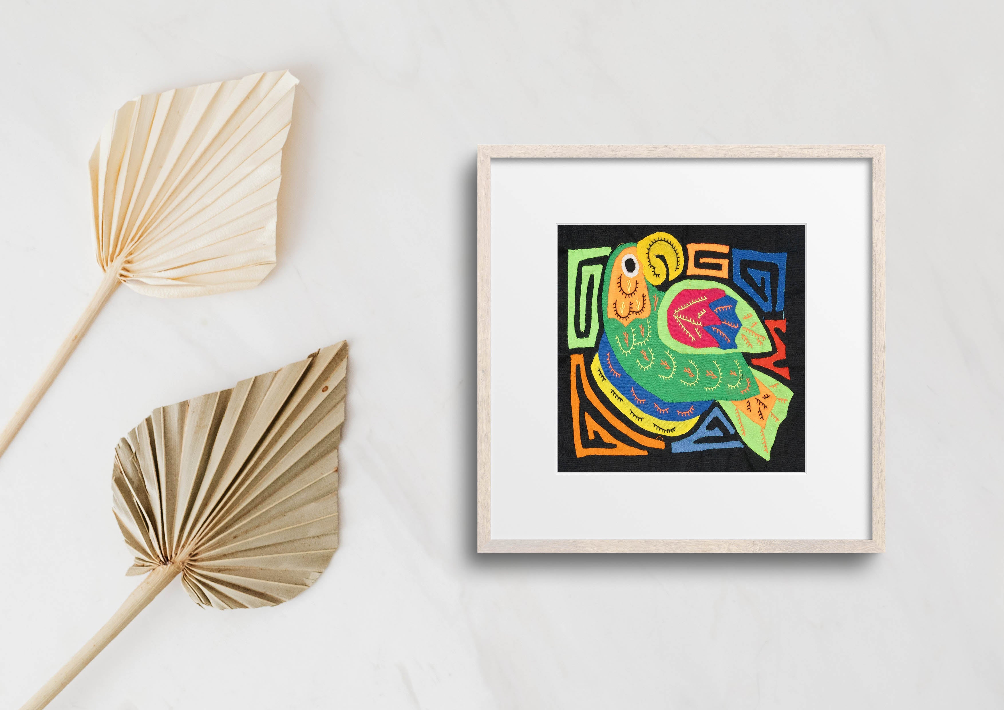 Multicolor Orange And Green Bird Molita