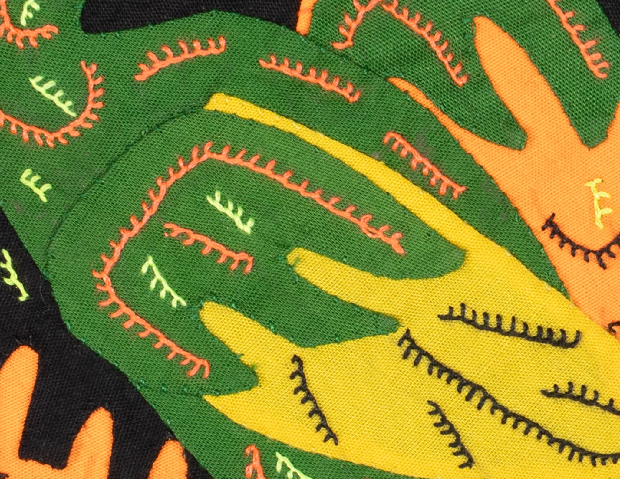 Multicolor Green And Orange Bird Molita