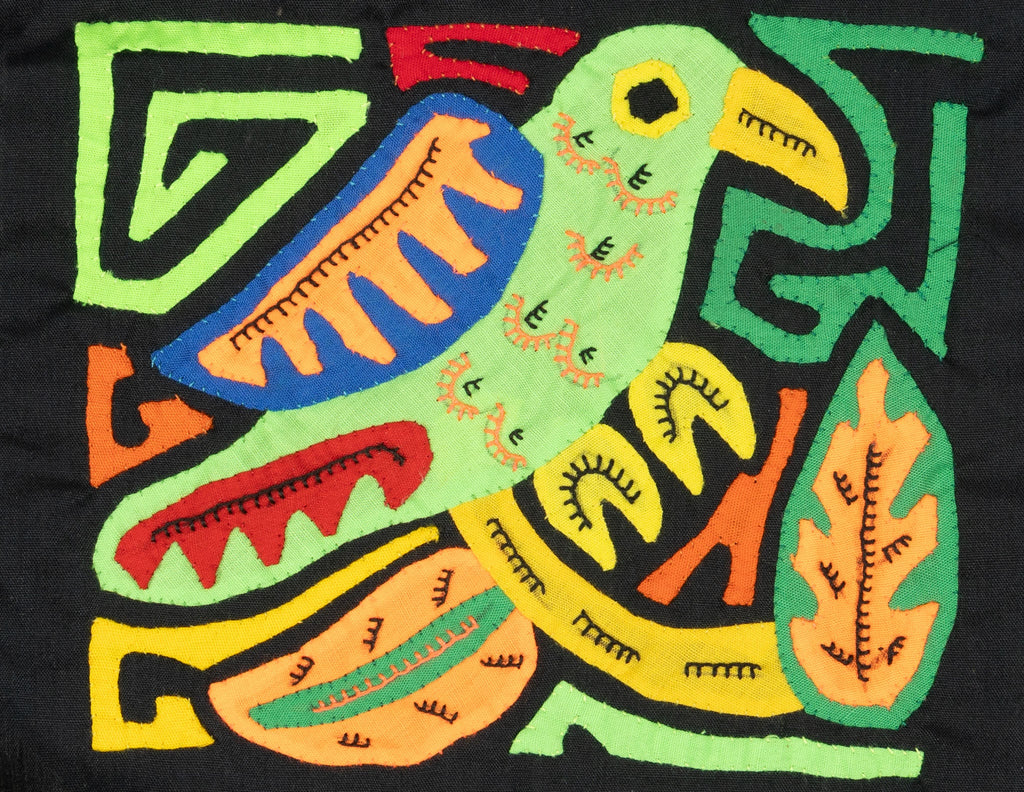 Multicolor Green And Orange Bird Molita