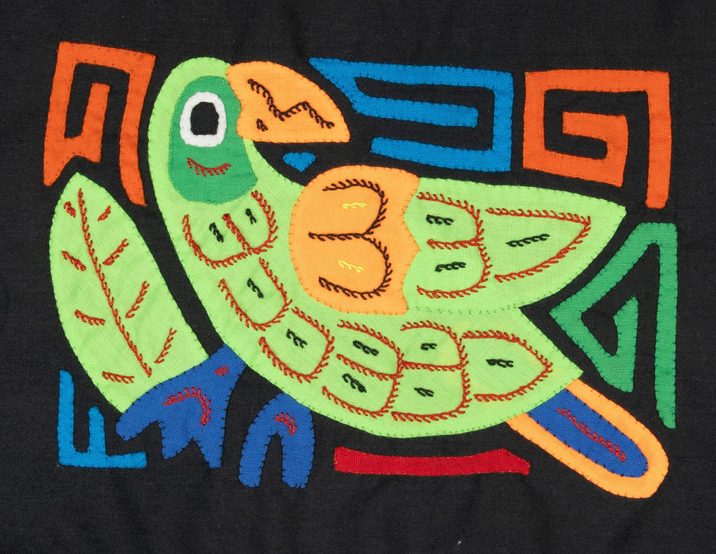 Multicolor Green And Orange Bird Molita