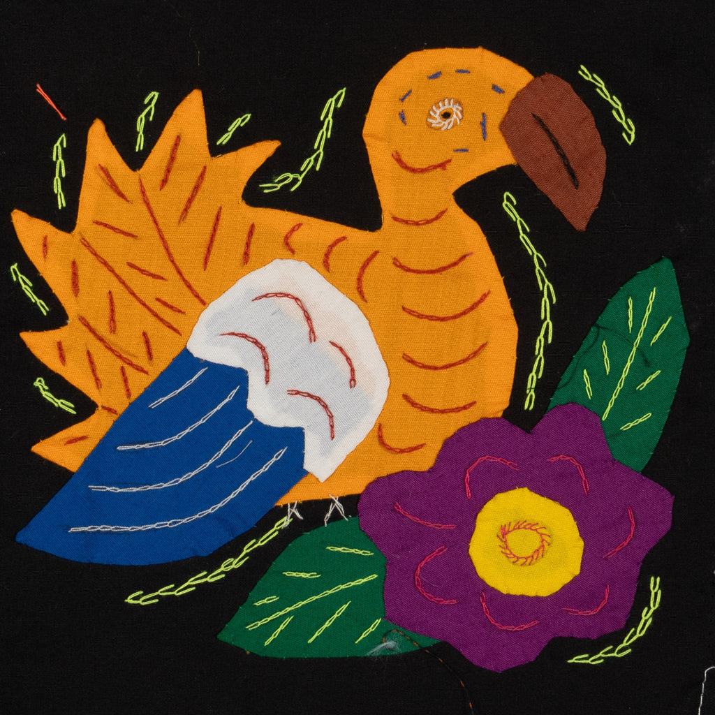 Multi-Color Parrot Bird Gold And Blue Molita