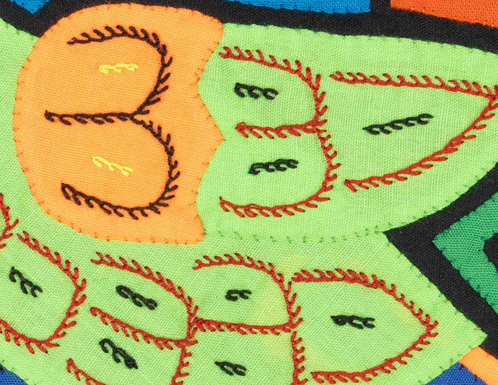 Multicolor Green And Orange Bird Molita