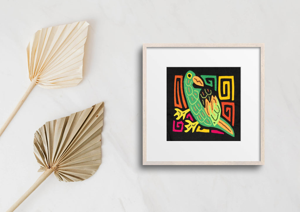 Multicolor Orange And Green Bird Molita