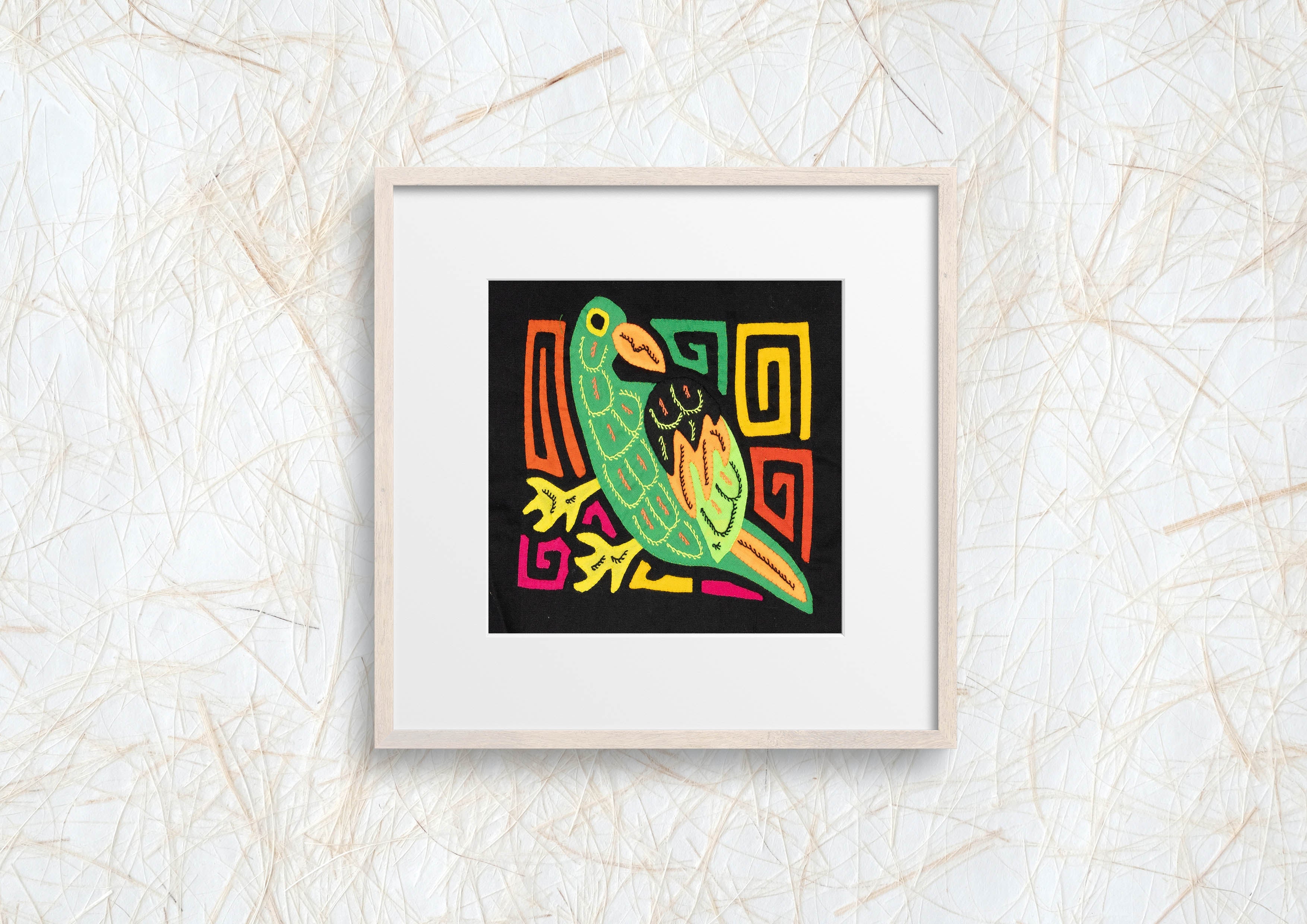 Multicolor Orange And Green Bird Molita