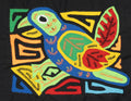 Multicolor Green Blue And Red Bird Molita