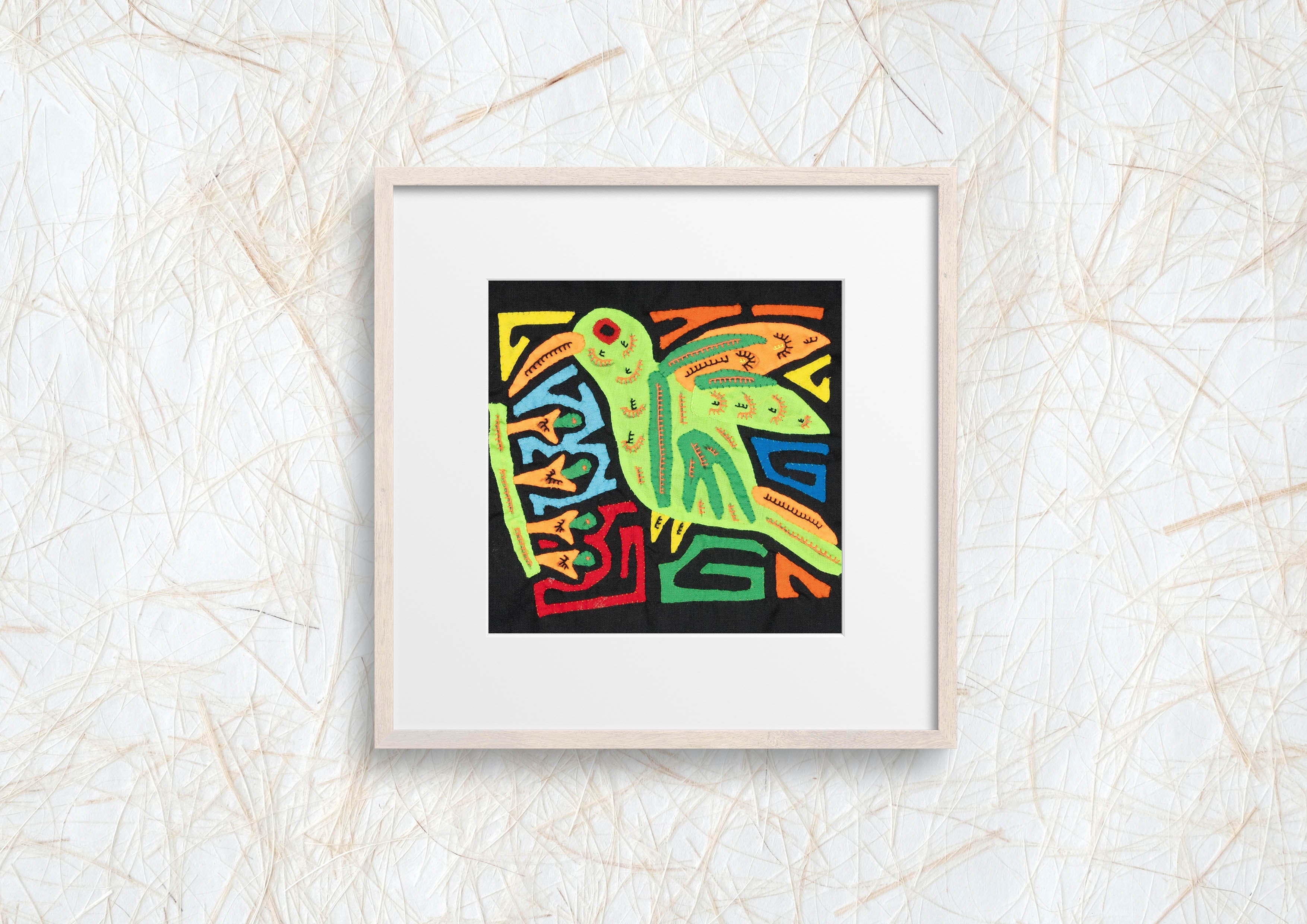 Multicolor Orange And Green Bird Molita