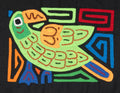Multicolor Green And Orange Bird Molita