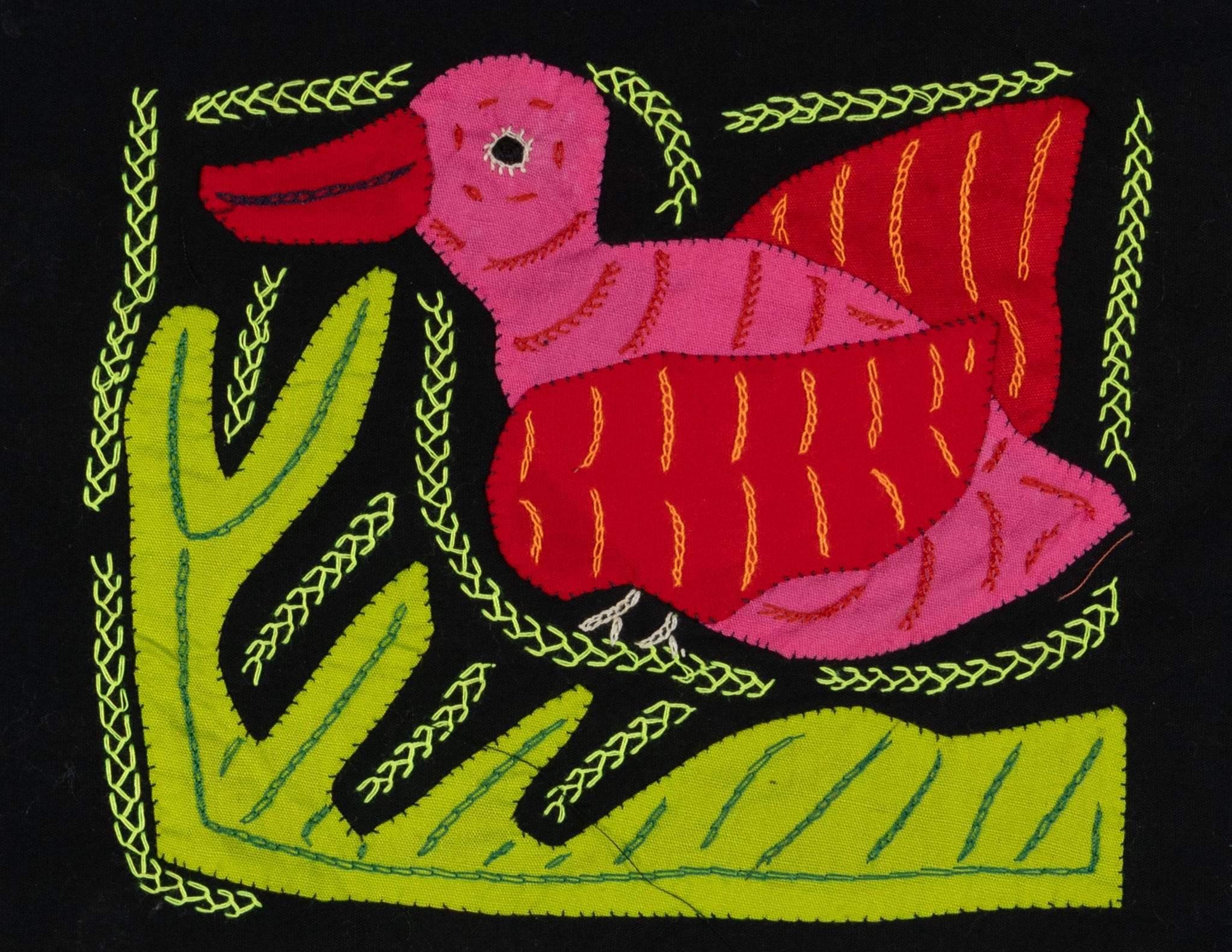 Multi-Color Parrot Bird Pink And Red Molita