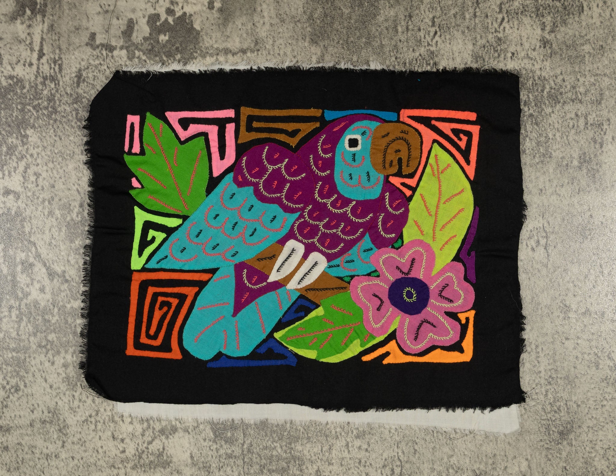 Multi-Color Parrot Bird Blue And Purple Molita