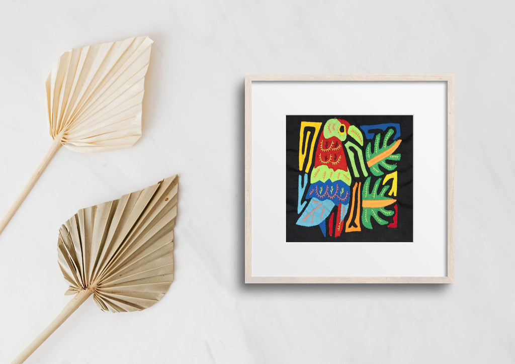 Multicolor Red And Blue Green Bird Molita