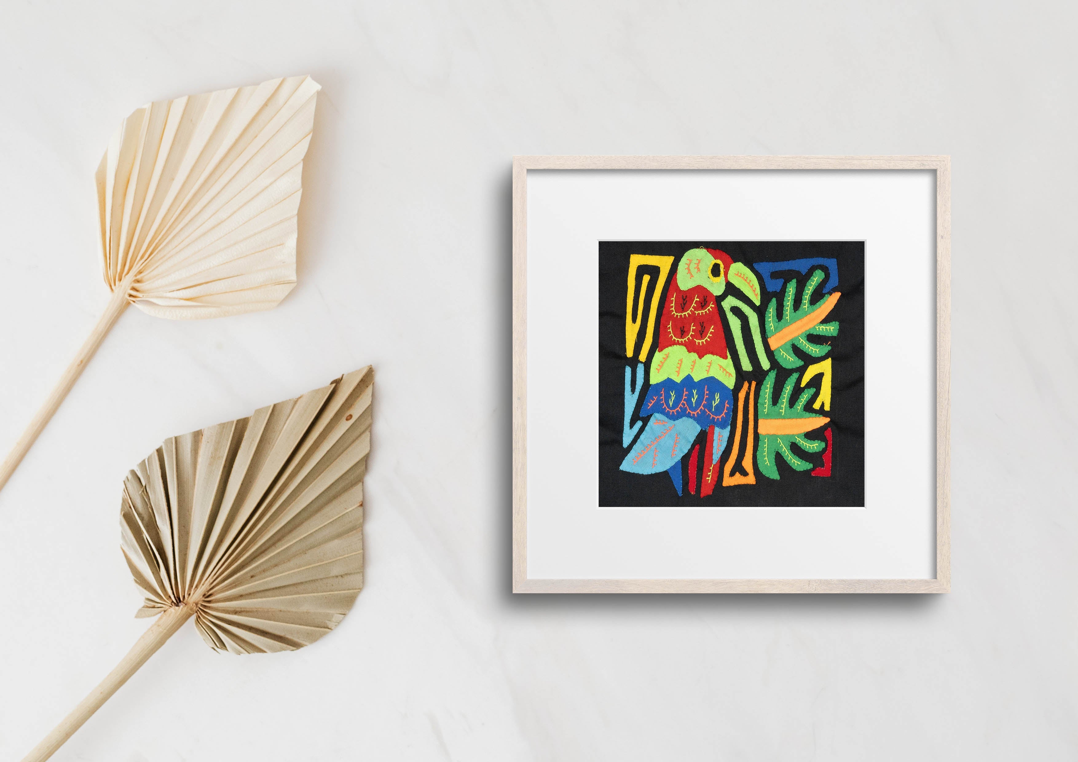 Multicolor Red And Blue Green Bird Molita
