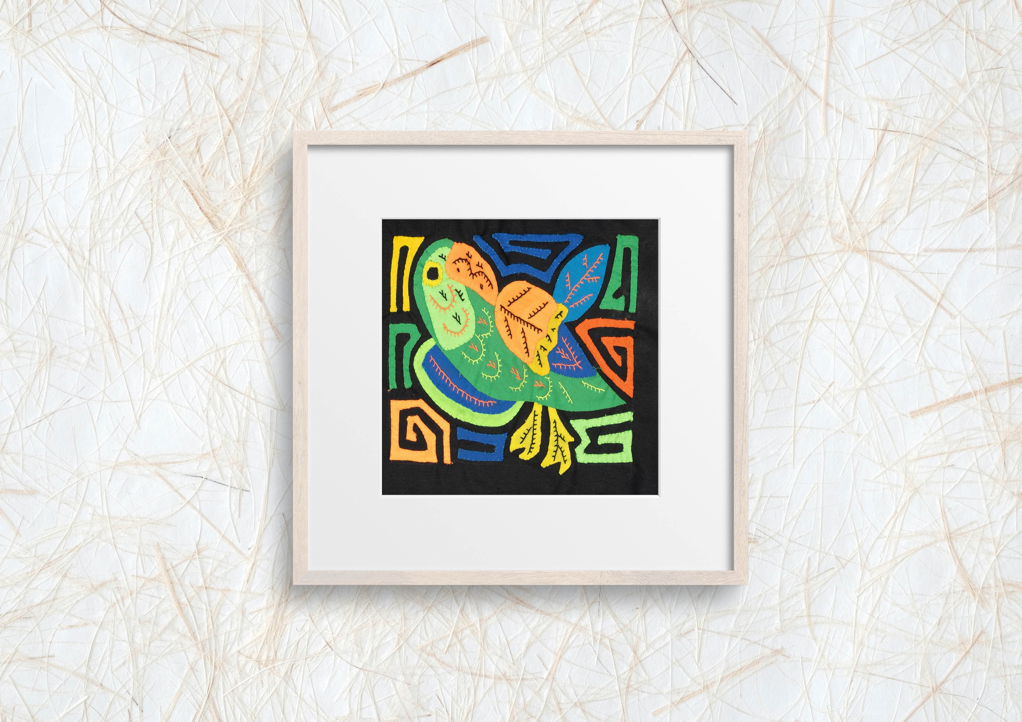 Multicolor Orange Blue And Green Bird Molita