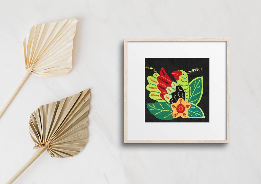 Multicolor Red And Green Bird Molita