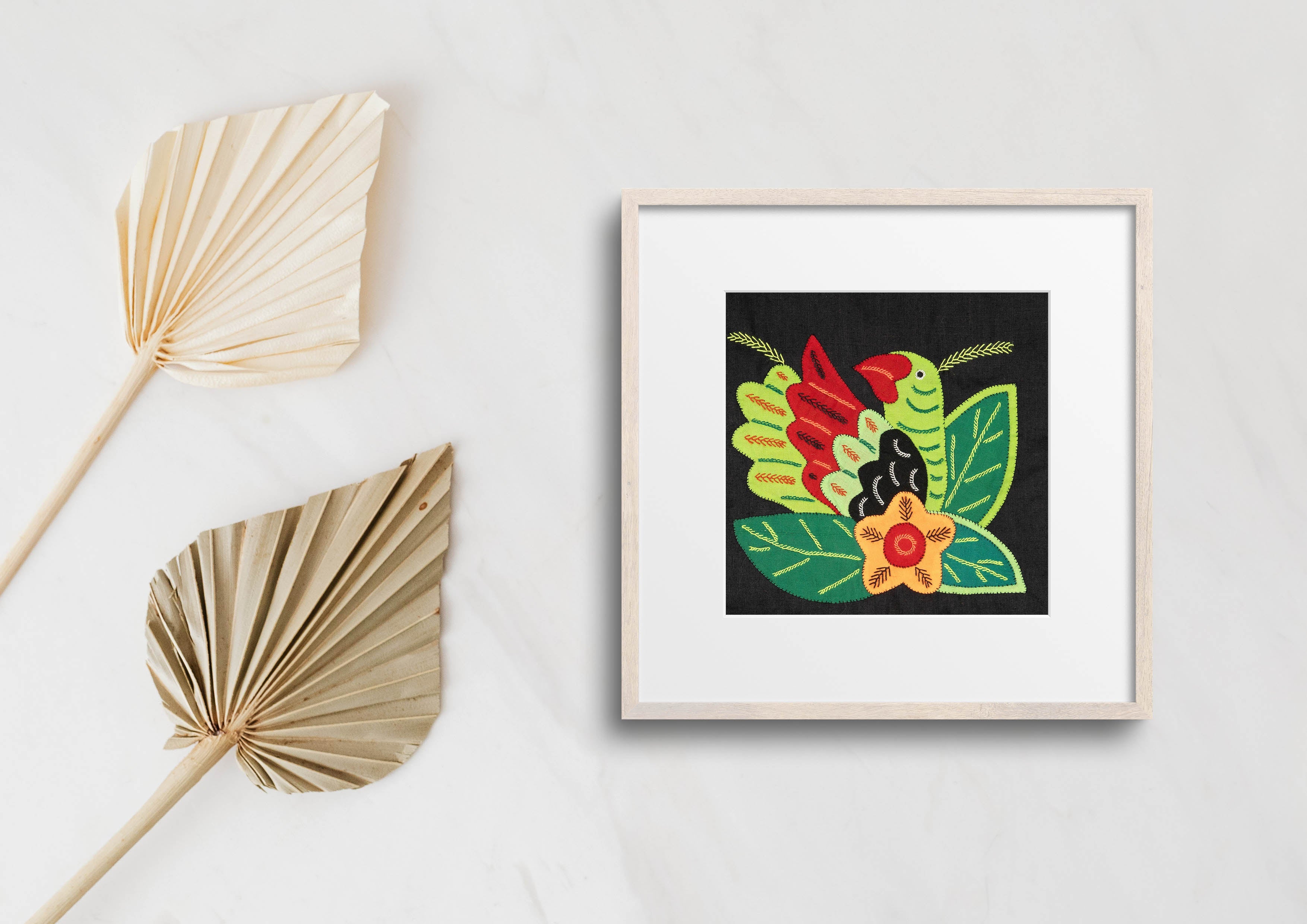 Multicolor Red And Green Bird Molita