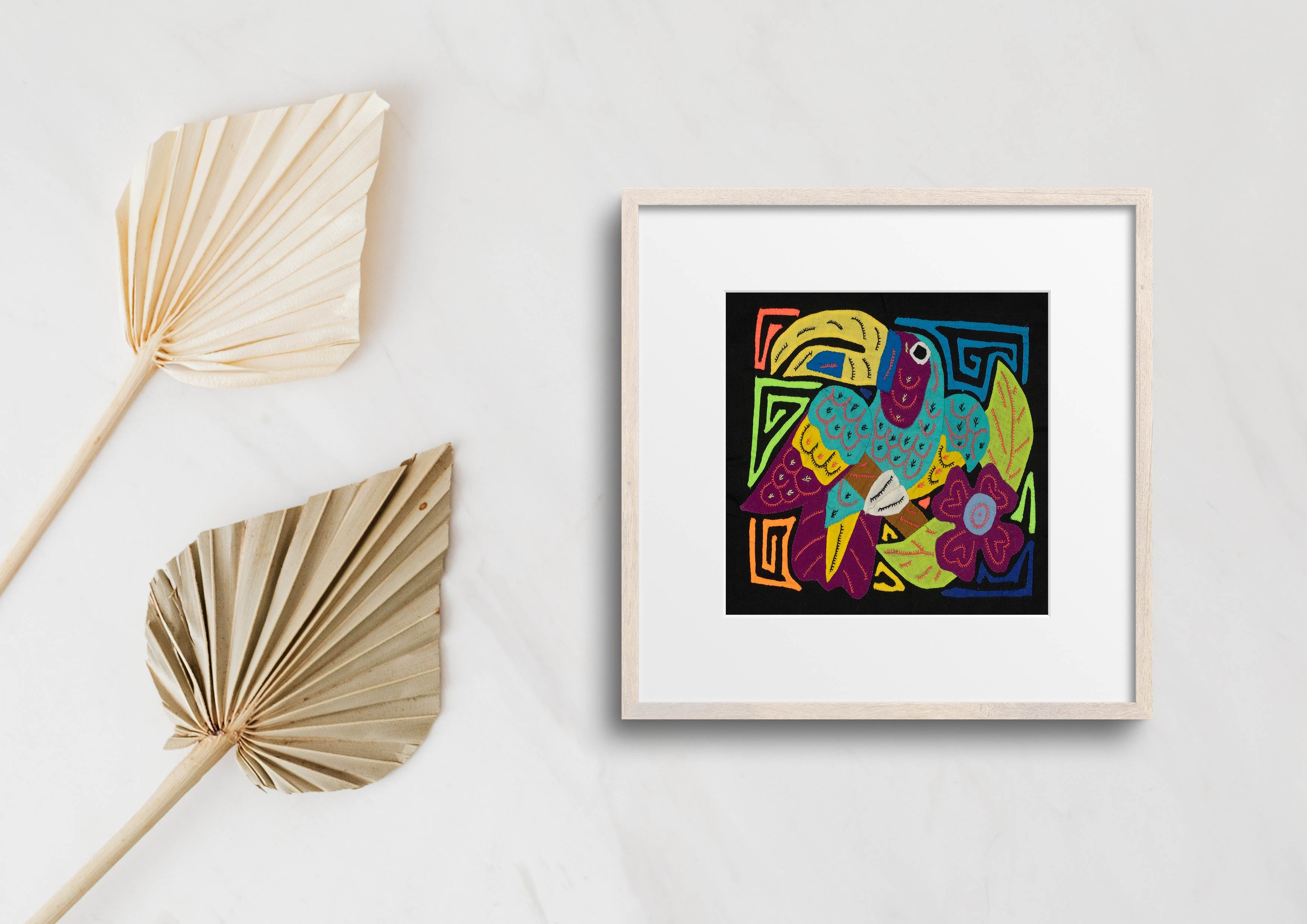 Multi-Color Toucan Bird Blue And Purple Molita
