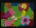 Multi-Color Parrot Bird Green And Pink Molita