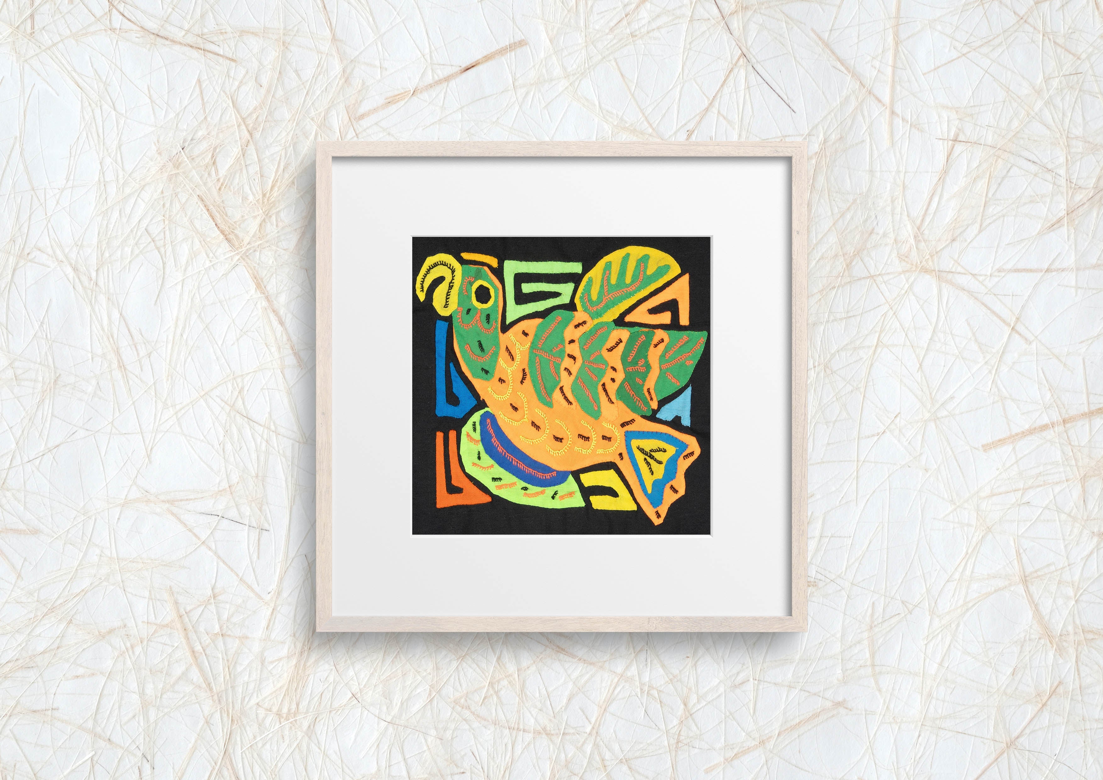 Multicolor Orange And Green Bird Molita