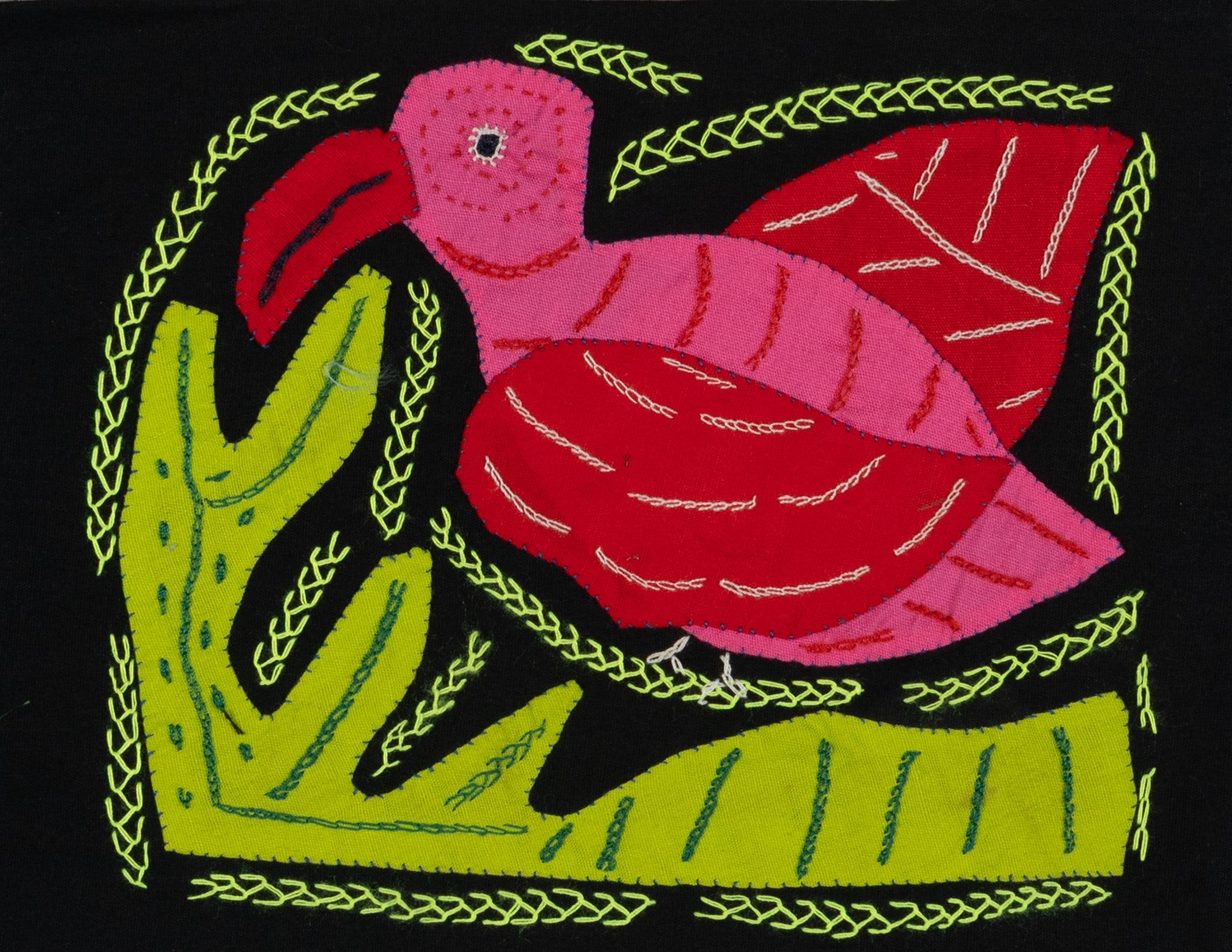 Multi-Color Parrot Bird Red And Pink Molita