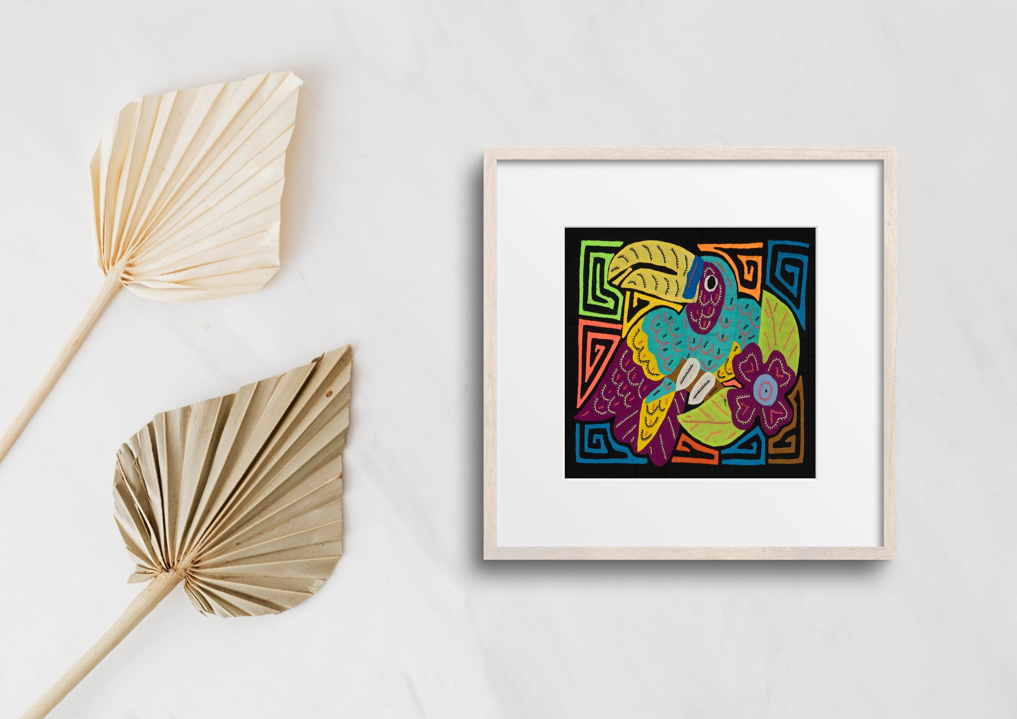 Multi-Color Toucan Bird Blue And Purple Molita