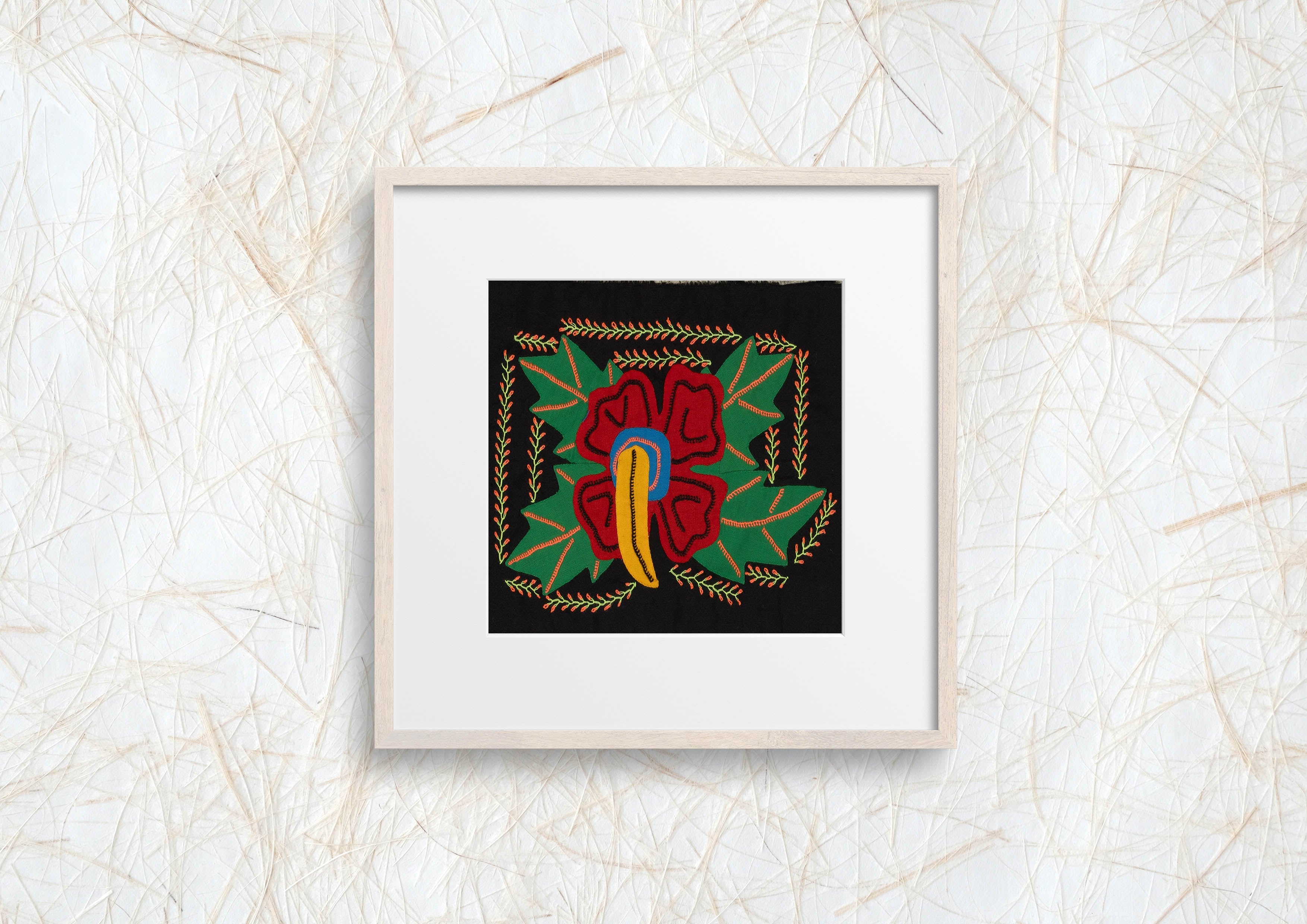 Multi-Color Flower Red And Green Molita