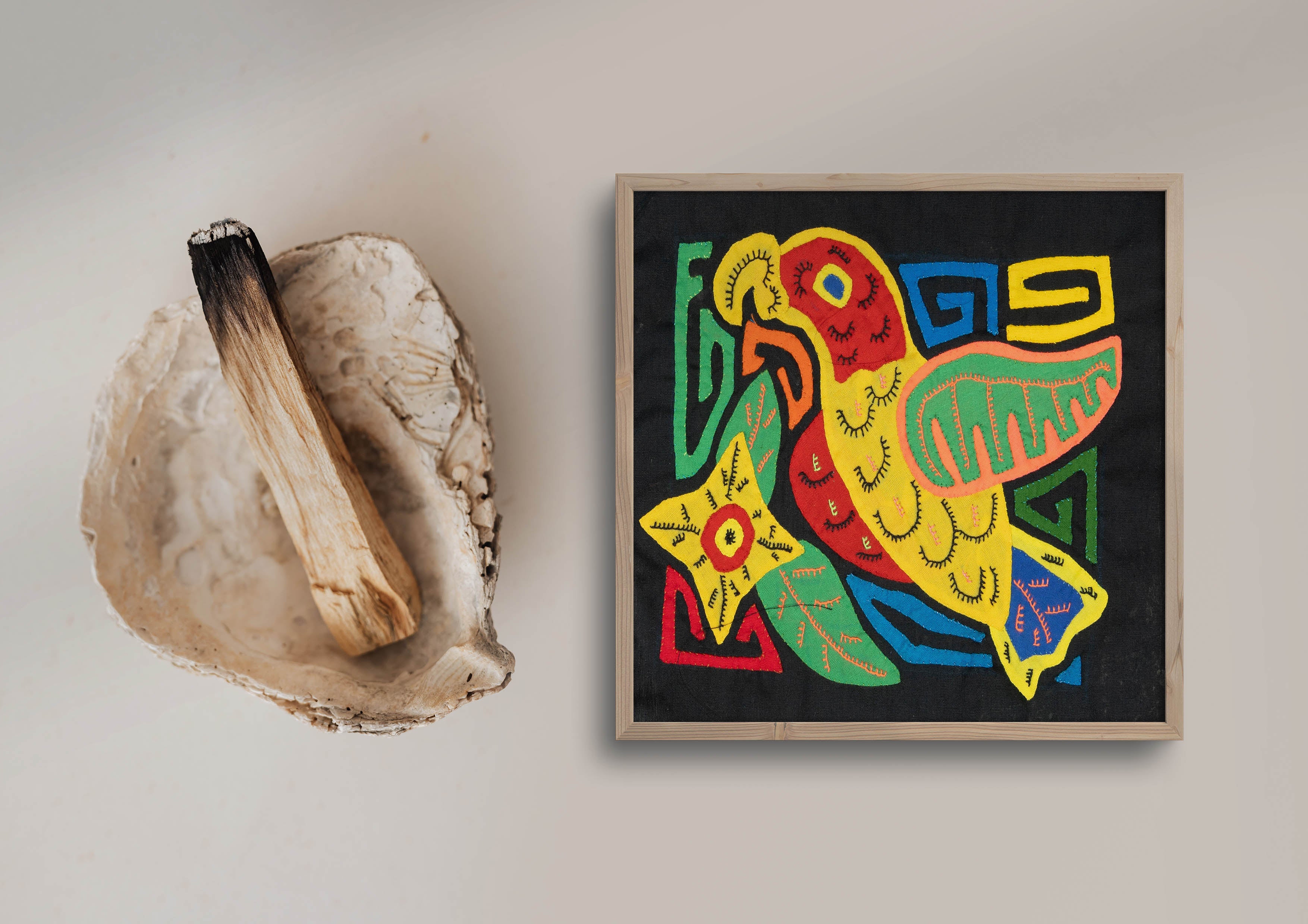 Multicolor Red And Yellow Bird Molita