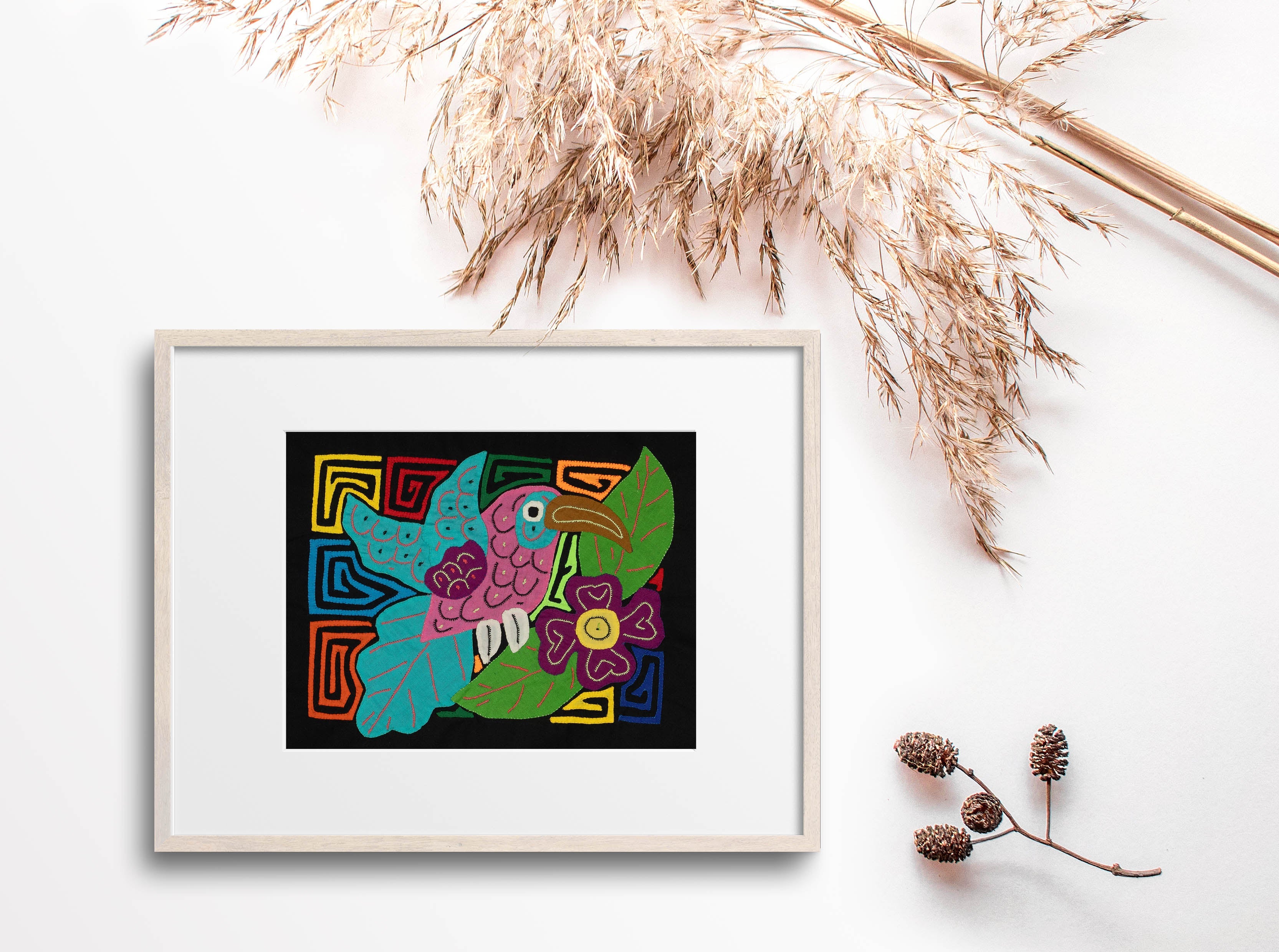 Multi-Color Hummingbird Bird Blue And Pink Molita