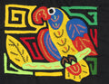 Yellow Blue And Red Bird Molita