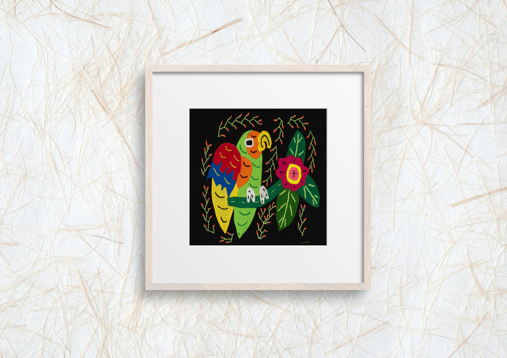 Multi-Color Parrot Bird Red And Green Molita
