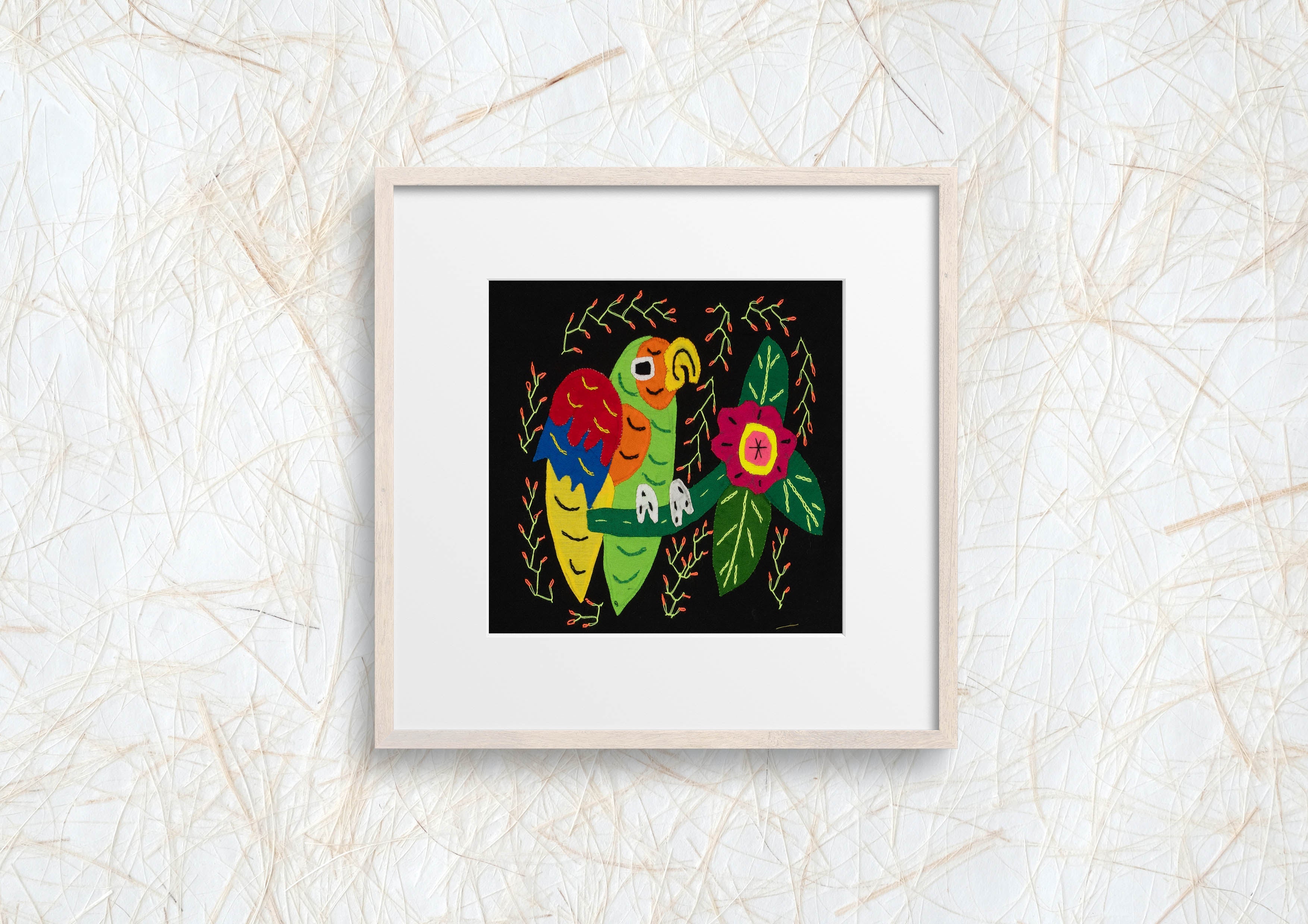 Multi-Color Parrot Bird Red And Green Molita