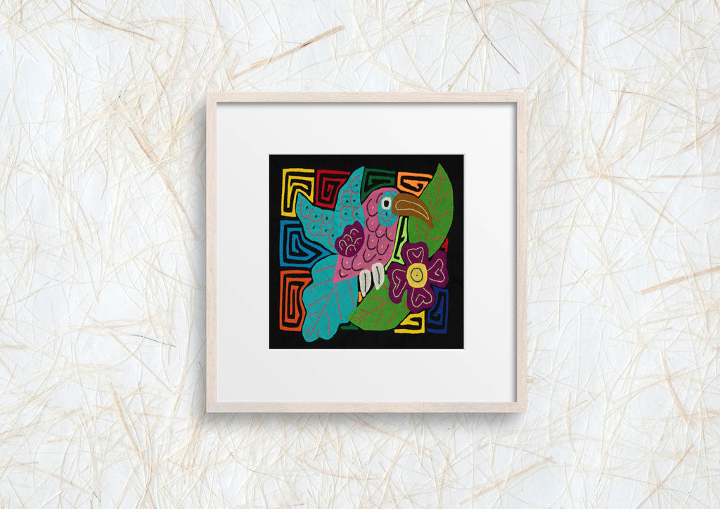 Multi-Color Hummingbird Bird Blue And Pink Molita
