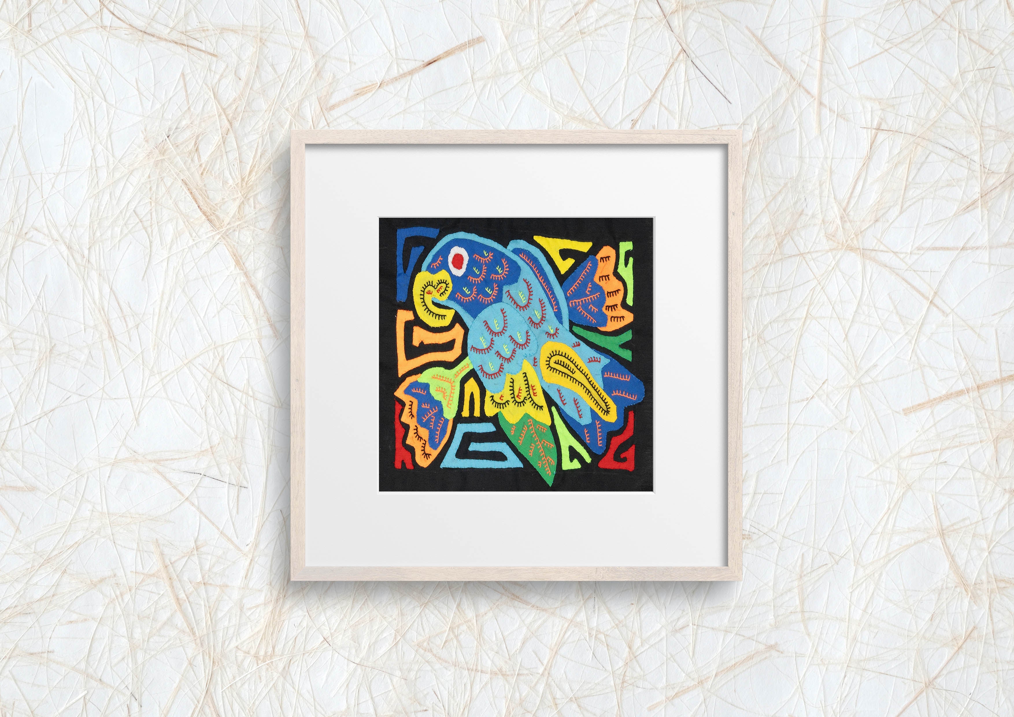 Multicolor Blue And Orange Bird Molita