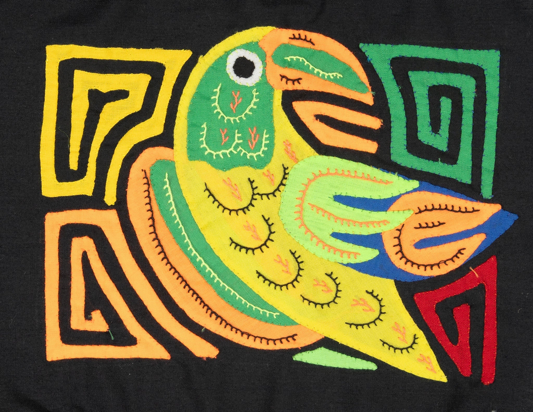 Yellow Orange And Green Bird Molita