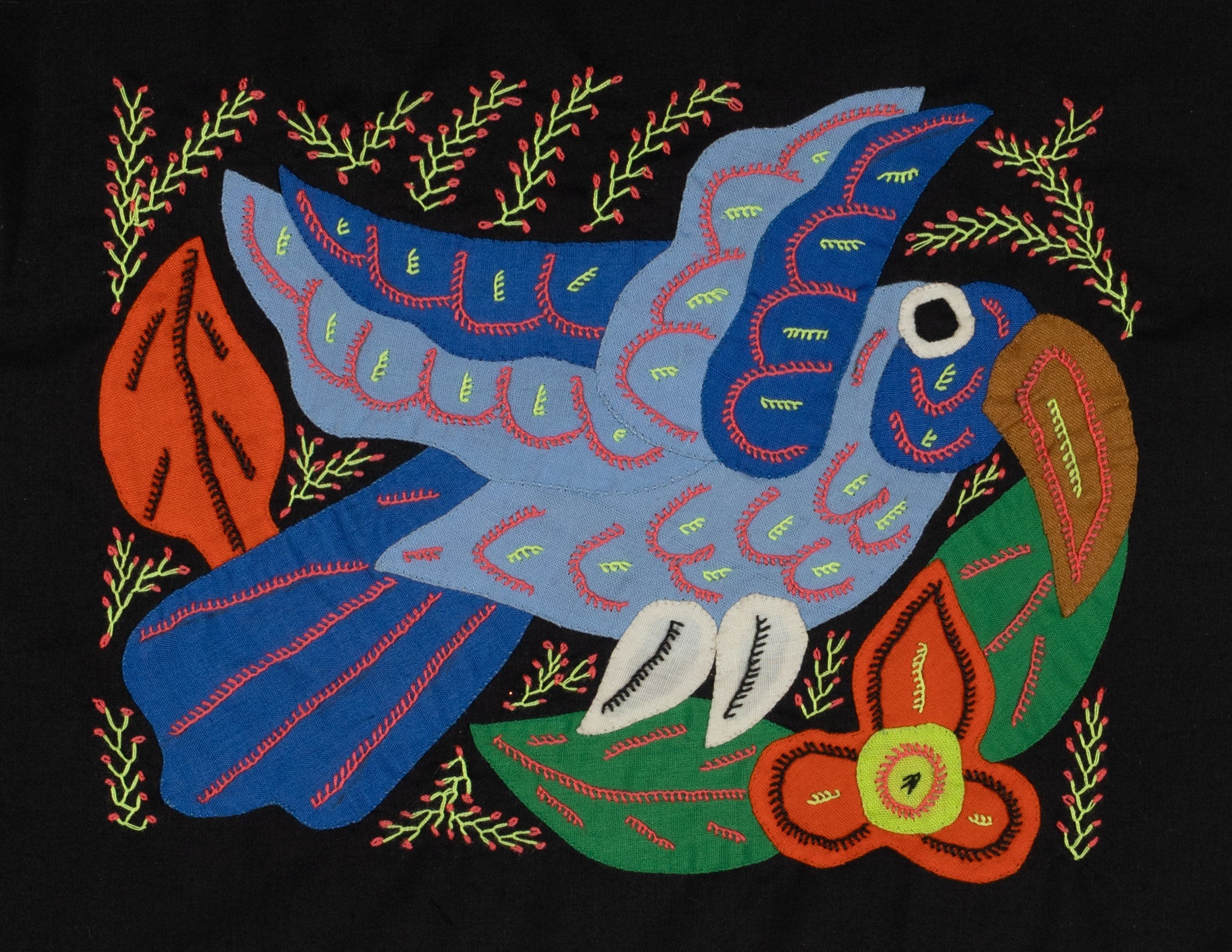 Multi-Color Bird Blue Molita