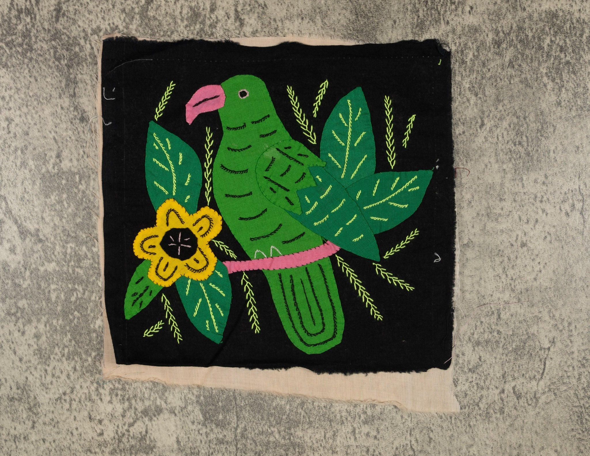 Multi-Color Parrot Bird Green And Pink Molita
