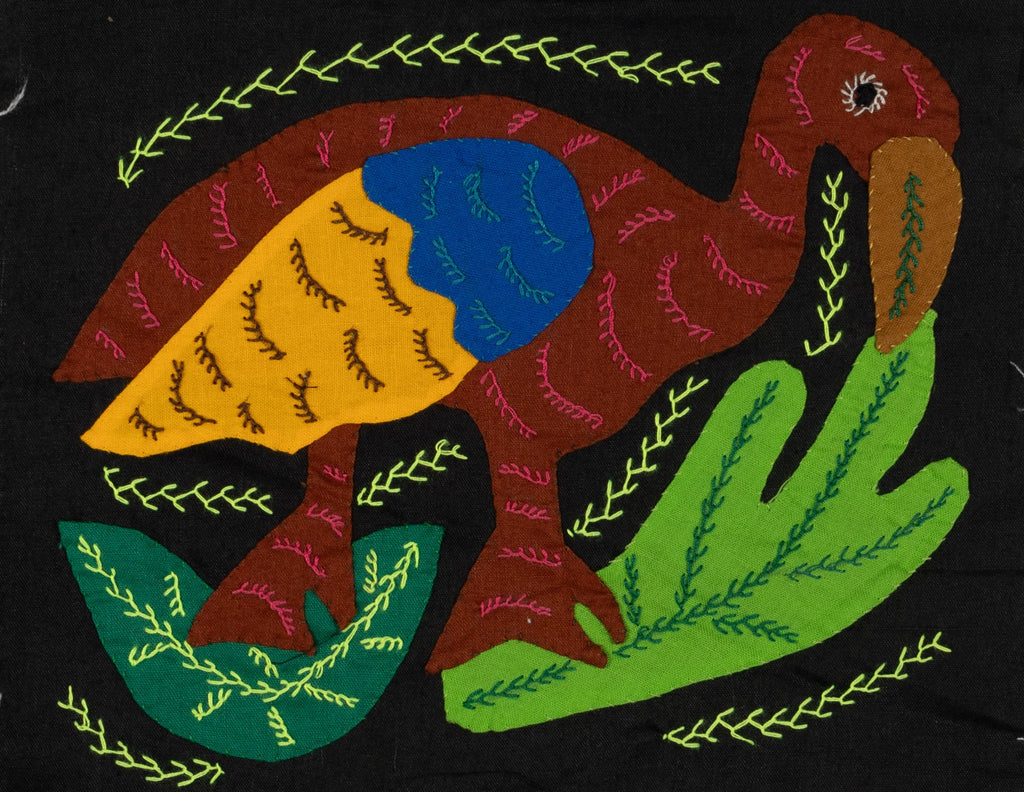 Multi-Color Water Bird Brown And Yellow Molita
