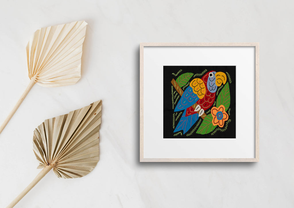 Multi-Color Parrot Bird Red And Blue Molita