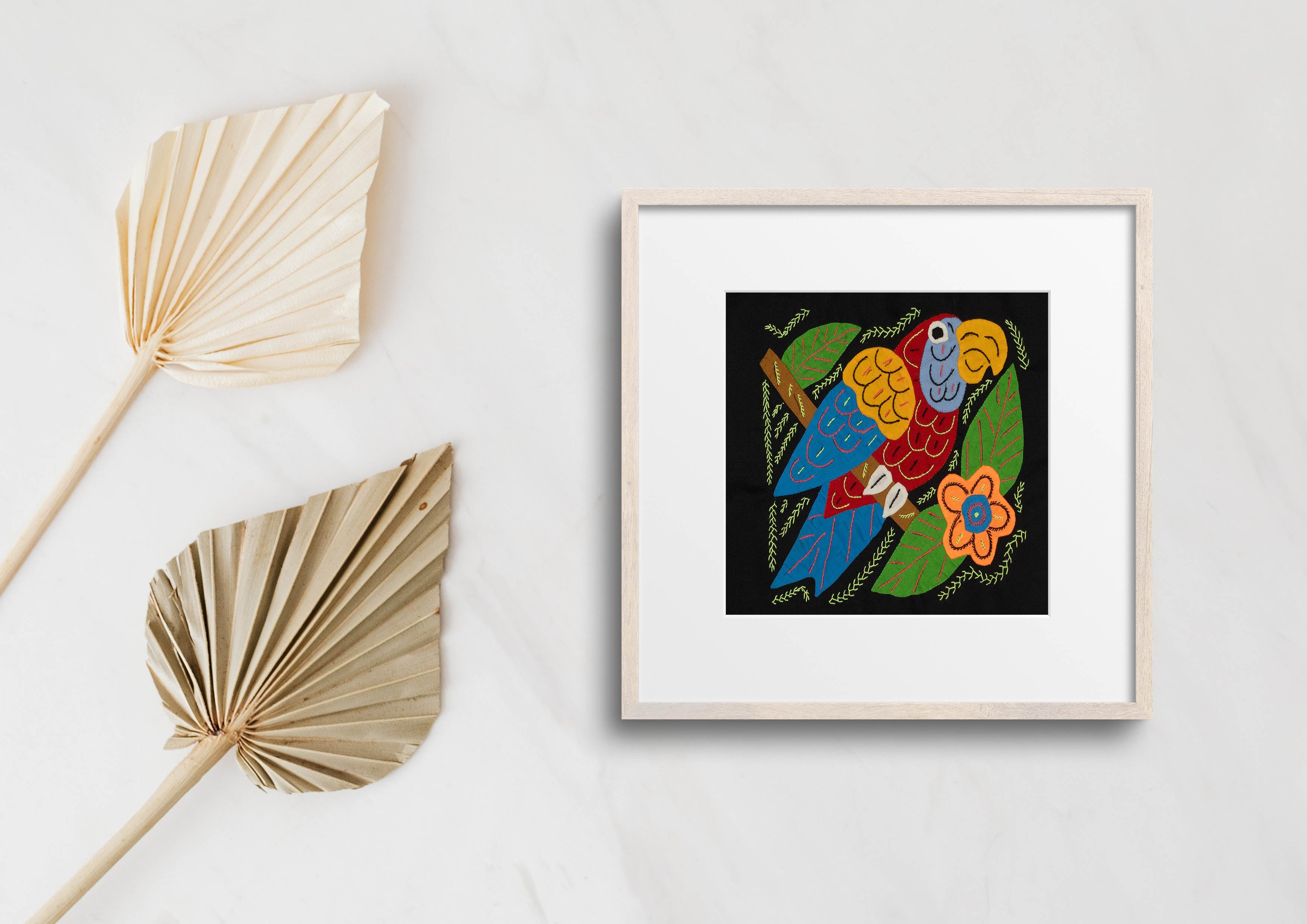 Multi-Color Parrot Bird Red And Blue Molita